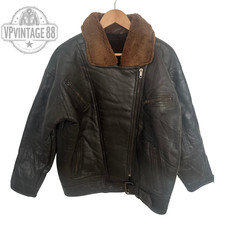Vintage brown shearling - vintage, b-3