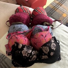 Five Ladies Bra's 4 x 32D, 1 x 32C, Victoria Secret, Bou, Secret Possessions 
