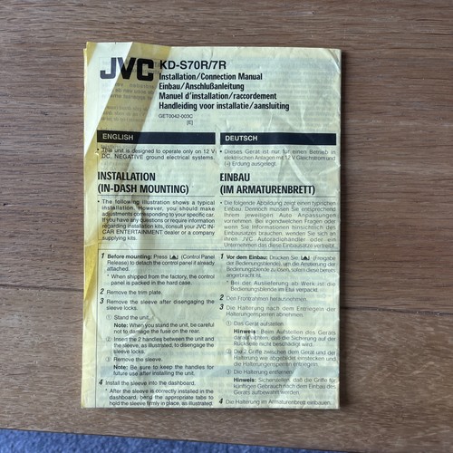 Genuine original jvc - genuine,