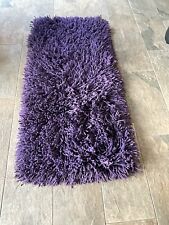 Purple Shaggy Rug - By The Ultimate Rug Company - 150 x 75cms