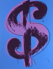 ANDY WARHOL DOLLAR BLUE SUNDAY