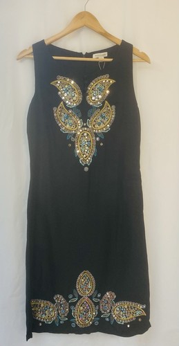 Monsoon black beaded - black,