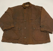 Vintage Wax Jacket Mens Medium Brown Workwear Field Country Hacking Hunting