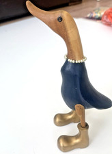 Hand Carved Wooden Duck In