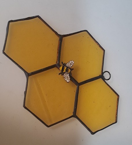 Stained glass honeycomb and - glass,