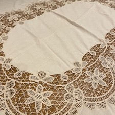Vintage Oval Cream Cotton