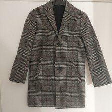 Next Boys Wool Tweed Coat Jacket,Age 7-8,VGC