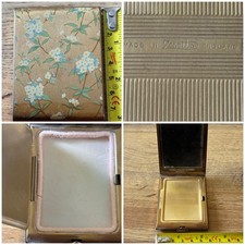 Vintage ZENETTE  Powder Compact Mirror - Floral Theme 