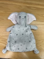 Disney Baby Dumbo Elephant Comforter Blanket Grey Primark Soft Toy Blankie GC