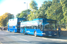 ORIGINAL BUS COLOUR SLIDE OF A