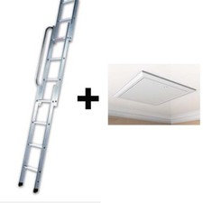 Timloc 1169 Loft Hatch / Door AND Youngmans 3 Section Loft Ladder EASIWAY