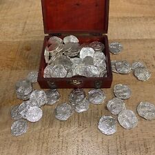 Silver Pirate Coin Treasure Facsimile Hallmarked Piece Of Eight Bullion