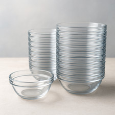 Arcoroc 6, 12, 24 & 36-Piece 9x4 cm Glass Bowl Set Durable and Multi Purpose