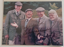peter sallis/brian wilde/norman wisdom  photo autograph