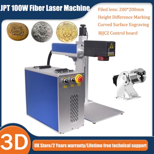 100w jpt mopa fiber laser - 3d,