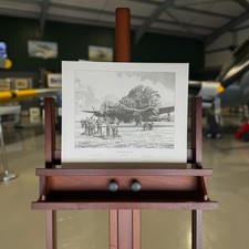 AWAITING THE CALL - WW2 Dambusters Lancaster Art Print by Robert Taylor