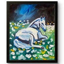 White Horse Painting 11x14