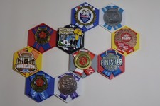 Honeycomb Medal Holder Display, different colours - hanger / stand / magnetic