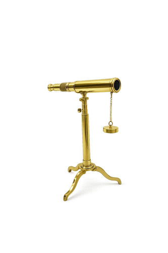 Brass telescope tripod - brass, telescope,