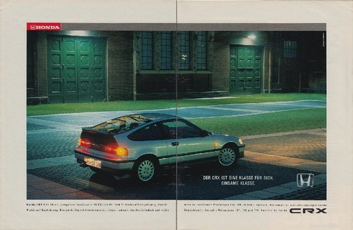 Honda crx advertising - honda, ad