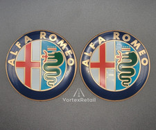 2X 74mm ALFA ROMEO EMBLEM