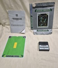 Vectrex Clean Sweep Video Game. Tested And Working. Overlay Slightly Damaged. 