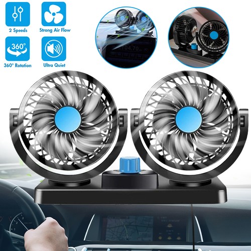 Dual head car fan 12v - dual,
