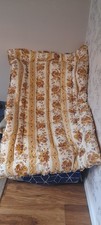 Vintage Eiderdown  Floral bedspread Rare Art Deco Statement Cottage-core Winter 