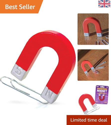 Red horseshoe magnet - red,