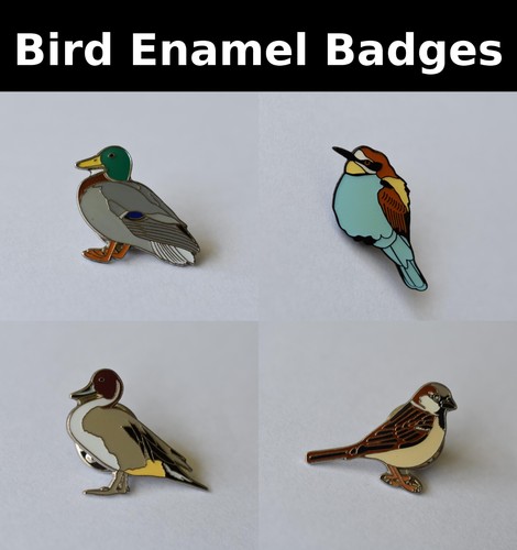 Bird enamel pin badge brooch - pin,