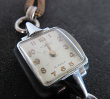 Morgan 15 Jewels Ladies Square Watch With Brown Strap - Spares And Repairs