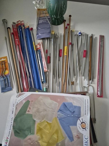 Large bundle knitting - bundle, needles