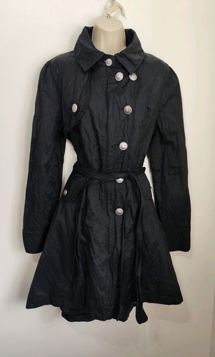 Joe browns black - shiny, belted