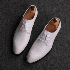 Men's Leather Shoes Flat Casual Oxfords Formal Wedding Business Plus Size Shoes