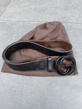 Gucci GG Black Monogram Belt -