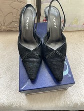 Woman Shoes,Esino From Italy, Size UK 5.5 EU 38.5 Black Bark