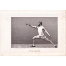 1890 SWORD FENCING Print -