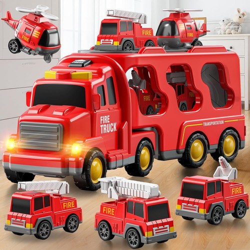 Fire trucks cars toys - 7-in-1,