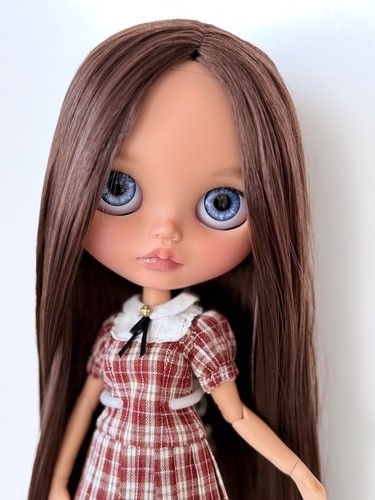Custom blythe doll brown - custom, doll,