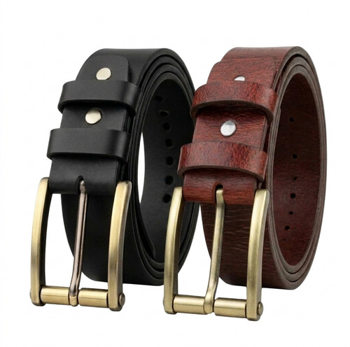 Mens belt genuine - leather, full