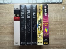 6 X Fuji/BASF S-VHS Tapes