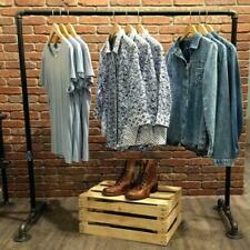 Handmade Urban Industrial Coat Rail Clothing Rack Metal Pipework Garment Storage