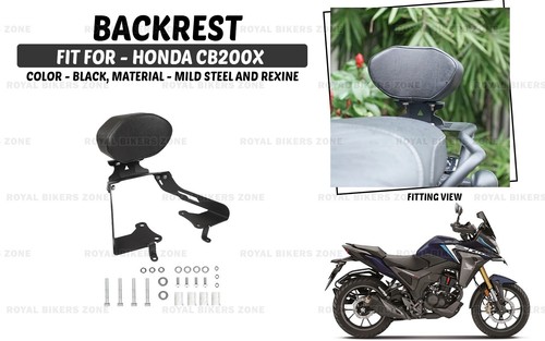 Backrest with pad black fit - pad, "fit