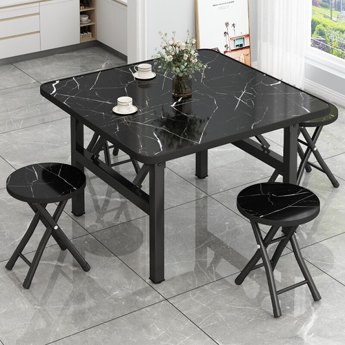 Black white marble effect - black,