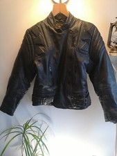 Vintage Malec (Bikers Paradise) Womens Leather Motorcycle Jacket UK 16