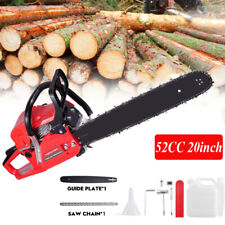20inch 2 Stroke Petrol Chainsaw 4.2KW Powerful Wood Cutter Saw 52cc Heavy Duty
