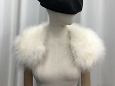Real Ostrich Feather Fur Shrug Ivory Shawl Wraps Bride Wedding Party Cape Black