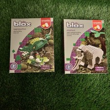 NEW Wilko Blox 2x Sets.Elephant & Kaprosuchus Dinosaur.Compatible.Building Block