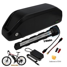 48V 13Ah Lithium Battery For 1000W 750W 500W Downtube Electric Bicycles E-Bike