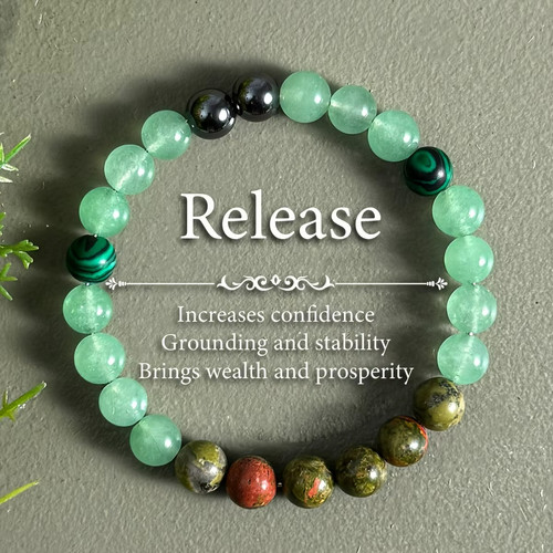 Natural stone bracelet anxiety - bracelet,